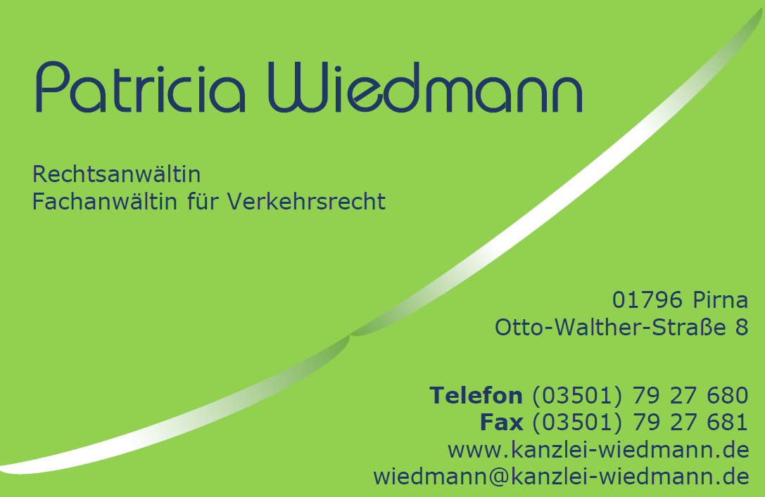 Patricia Wiedmann Rechtsanwältin Verkehrsrecht